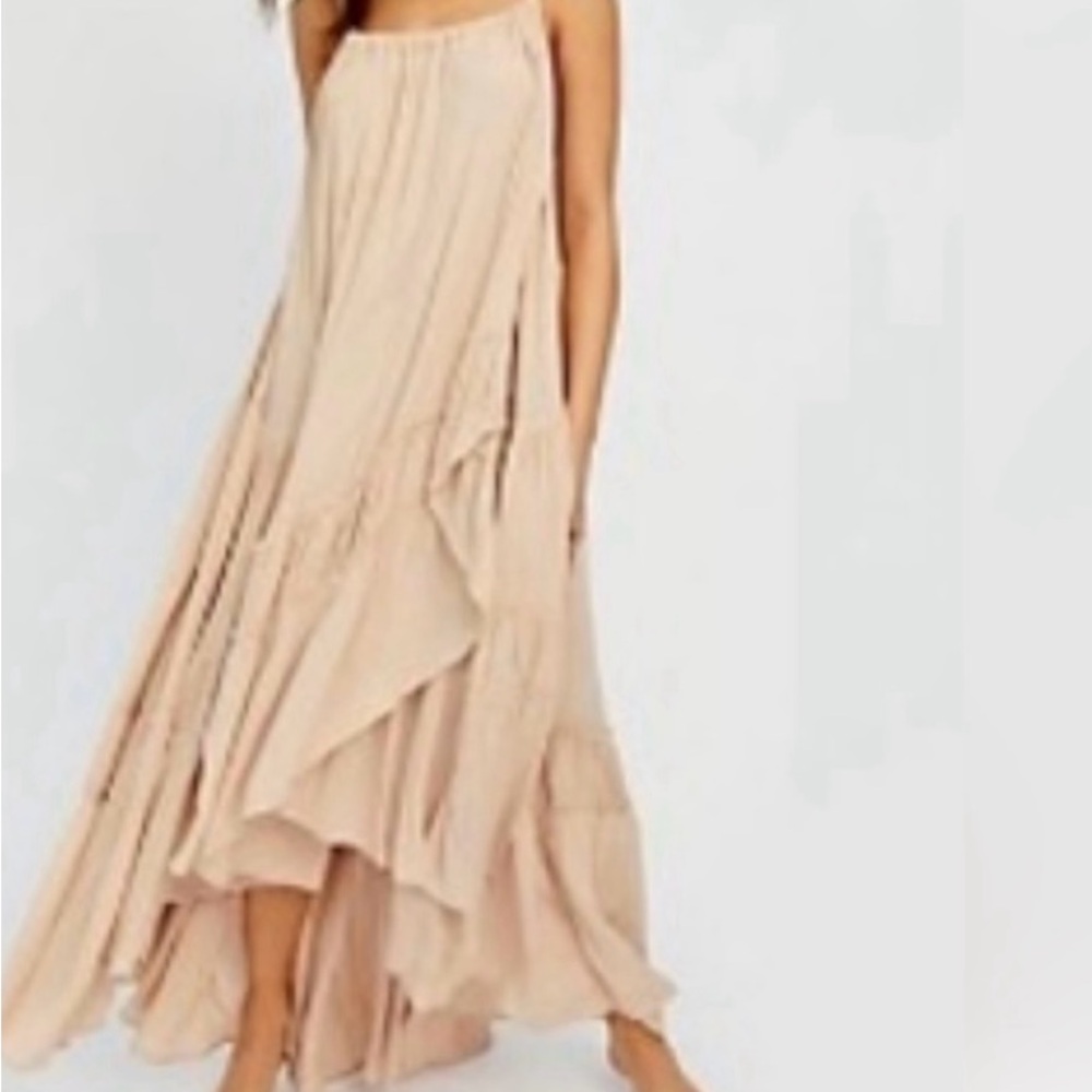 Free People elegant bare it all maxi dress